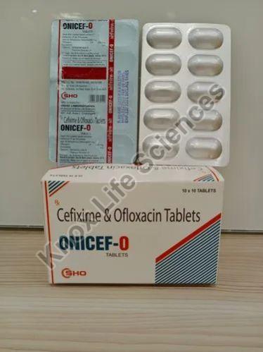 Cefixime & Ofloxacin Tablets, Grade Standard : Medicine Grade