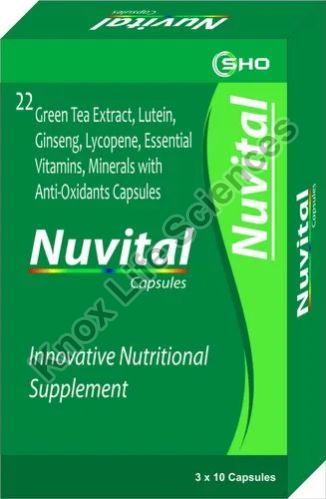 Ginseng Lutein Lycopene Essential Vitamin Minerals Anti- Oxidants Capsules