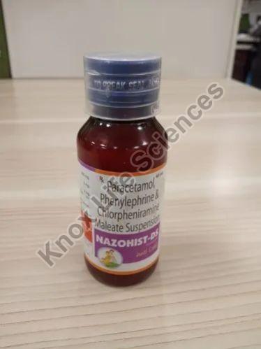 Paracetamol Phenylephrine Chlorpheniramine Maleate Suspension, For Clinical, Hospital, Grade : Medicine Grade