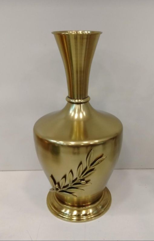 17.5inch Golden Taper Naspati Vase, for Rust Proof, High Resistant, Good Quality, Durable, Attractive Designs
