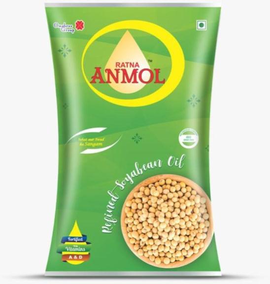 Anmol Refined Soyabean Oil, for Cooking, Style : Printed Pouch