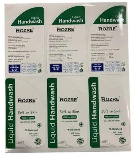 Hand Wash Printed Labels