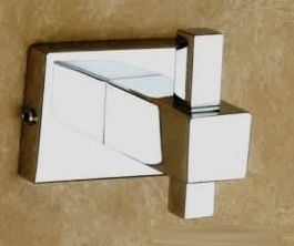 Rectangular Bright Chrome Plates Stainless Steel HC-405 Rob Hook, for Bathroom Fittings, Size : Standard