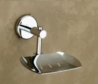 Silver Rectangular Stainless Steel HR-201 Soap Dish, for Bathroom, Pattern : Plain