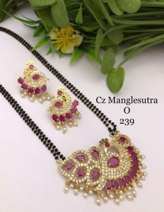 Cubic Zirconia Mangalsutra Set, Occasion : Anniversary, Engagement, Party, Wedding