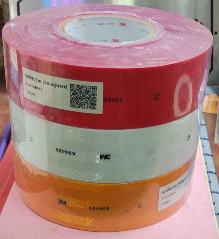 Yellow Offer Printing Radium 3m Retro Reflective Tape Roll, For Masking, Feature : Waterproof