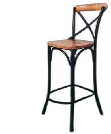 Brown Wooden Bar Chair