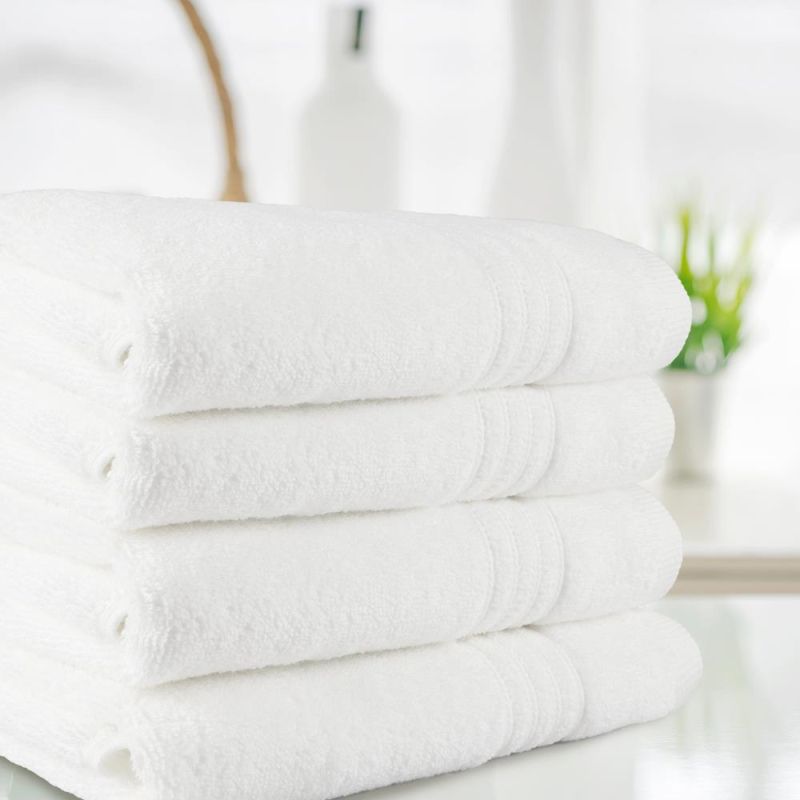 Cotton Bath Towel, for Home, Hotel, Pattern : Plain