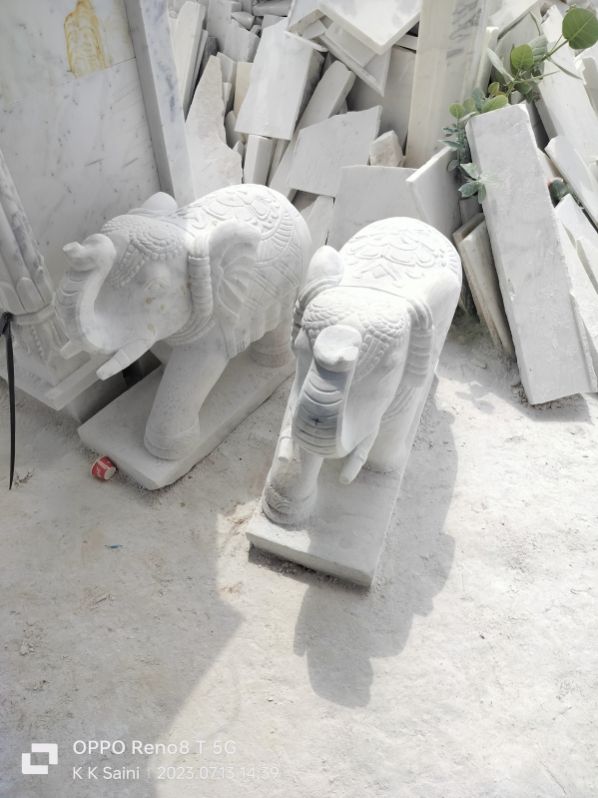 white marble elephant
