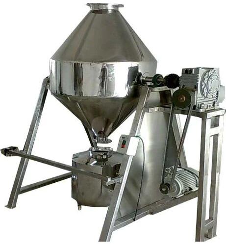 Emco Semi-automatic Stainless Steel Double Cone Blender, For Pharma, Capacity : 100 To 4000 Kg.