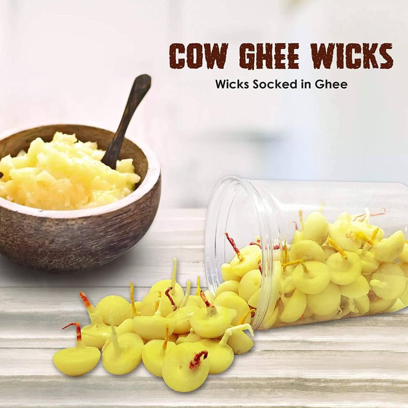 Pure Cow Ghee Wicks (Wax Free)
