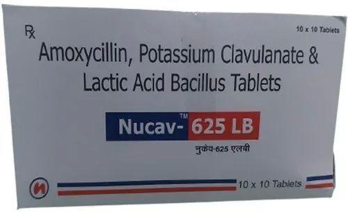 Amoxicillin, Potassium Clavulanate & Lactic Acid Bacillus Tablets