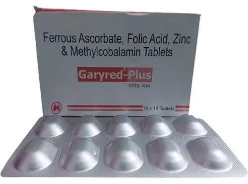 Ferrous Ascorbate, Folic Acid, Zinc & Methylcobalamin Tablets
