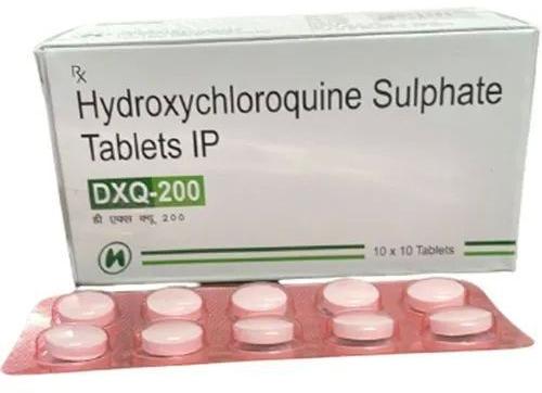 Hydroxychloroquine Sulphate 200mg Tablets, Packaging Type : Blister