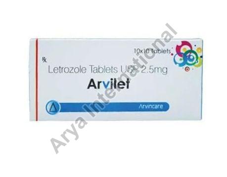 Arvilet 2.5mg Tablets, Packaging Type : Blister