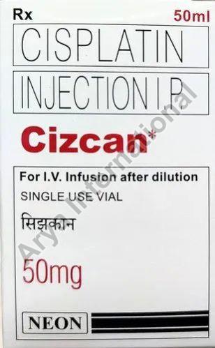 Cizcan 50mg Injection, for cervical, testicular cancers