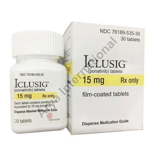 Iclusig 15mg Tablets, Packaging Type : Plastic Bottle