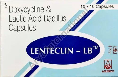 Lenteclin LB Capsules, Packaging Size : 10X10 Pack
