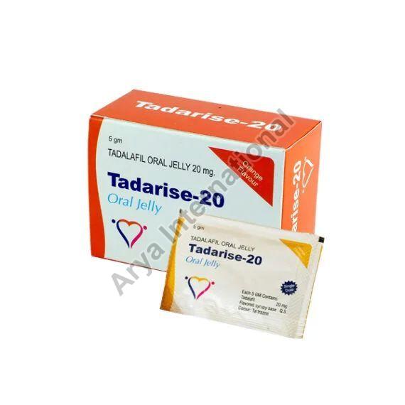 Tadarise 20mg Oral Jelly, Packaging Size : 10x5gm