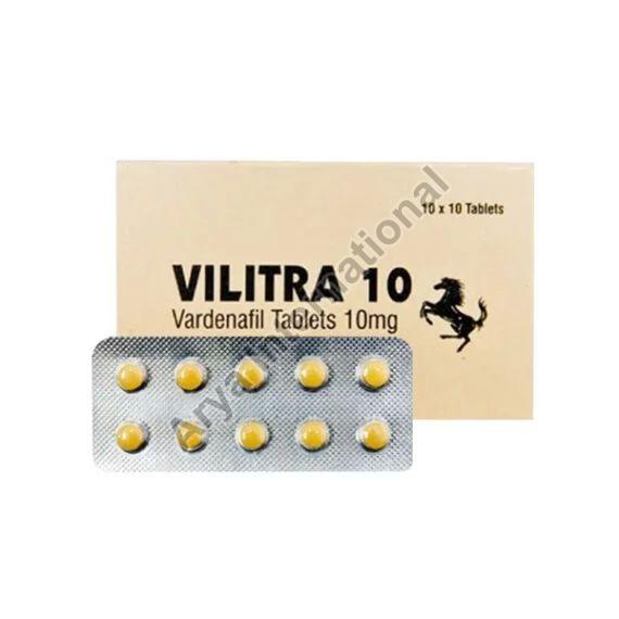 Vilitra 10mg Tablets, Packaging Type : Blister