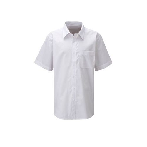 Cotton Plain Boys School Shirt, Size : M