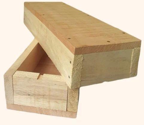 Rectangular Pinewood Packaging Box, for Storage