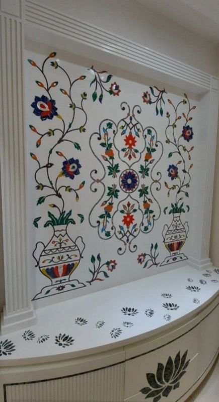 Plain Stone inlay wall panel, Sheet Size : 8x7inch, 7x7inch, 7x6inch, 7x5inch, 6x5inch, 5x4inch