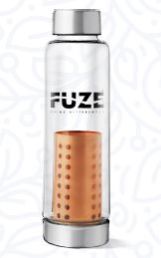 Transparent Fuze Round Plain Borosilicate Copper Infuser Bottle, Storage Capacity : 500ml, 1ltr