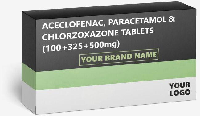 Aceclofenac Paracetamol and Chlorzoxazone Tablet, for Clinical, Hospital, Personal, Grade : Medicine Grade