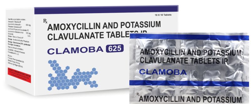 Amoxicillin Potassium Clavulanate Tablet, Packaging Type : Strips