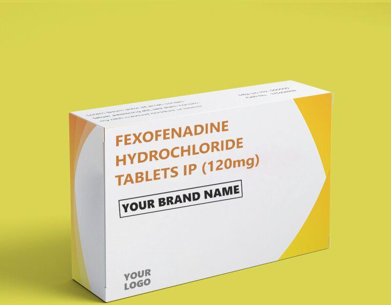 Fexofenadine Hydrochloride Tablets Ip (120mg), Packaging Type : Strips
