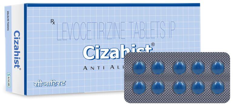 Cizahist Levocetirizine Tablet, Packaging Size : 10 X 10