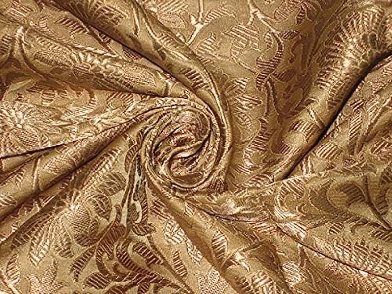 Antique Silk Fabric, for Textile Industry, Pattern : Embroidered