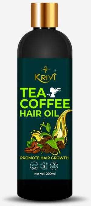 Krivi Tea & Coffee Hair Oil, Packaging Type : Plastic Bottle