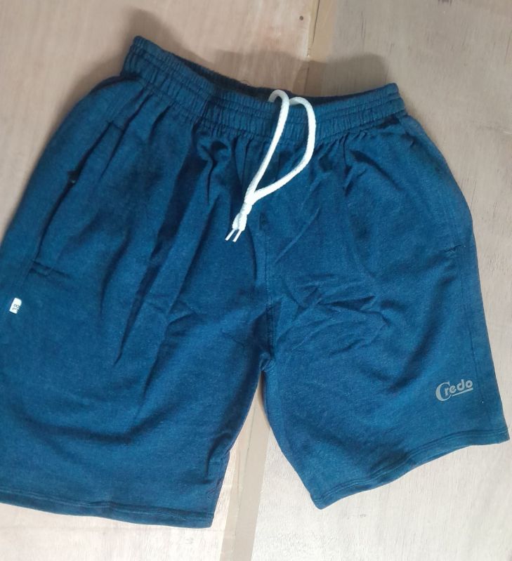 CredoApparels Plain Cotton Mens Sports Shorts, Size : Standard