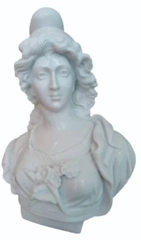 White Polished Marble Lady Statue, for Shiny, Dust Resistance