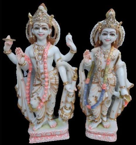 marble laxmi narayan statue