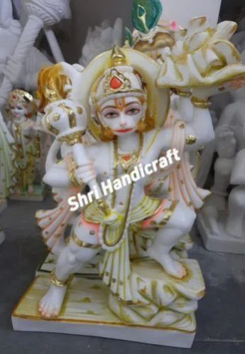 Marble Veer Hanuman Statue