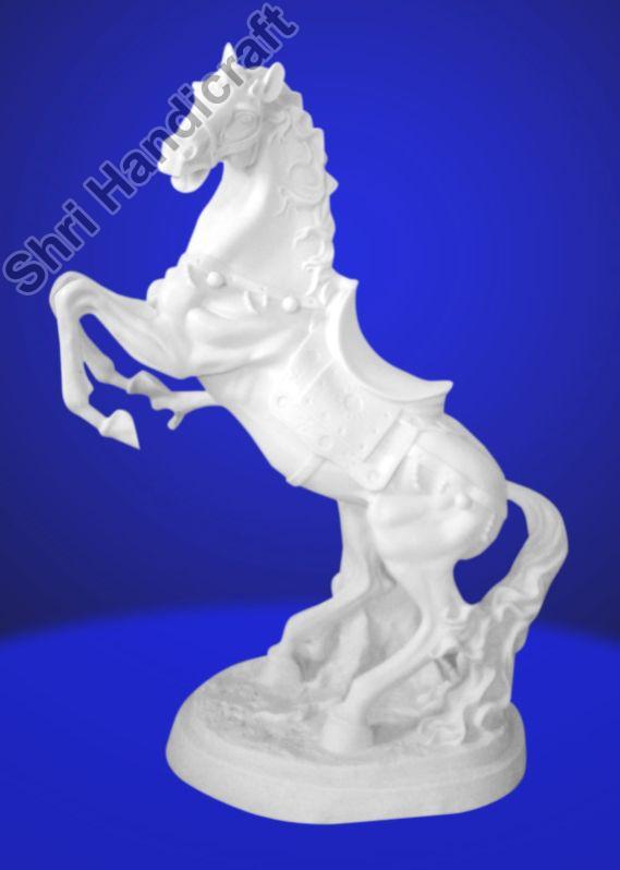 White Marble Horse Sculpture