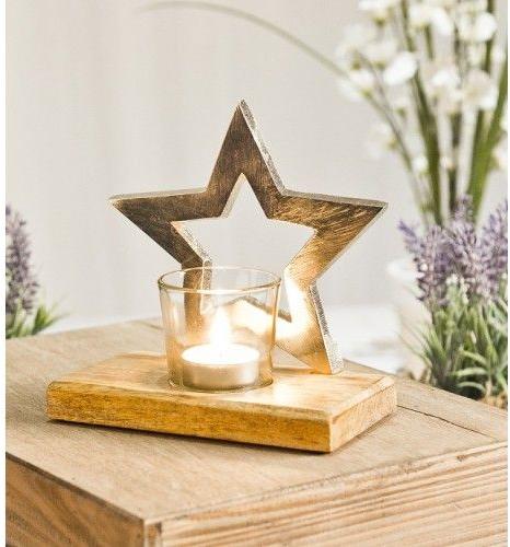 Star Shaped Metal Candle Stand