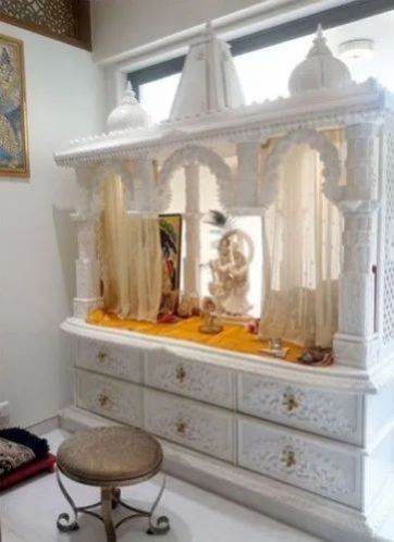 Indoor White Marble Temple