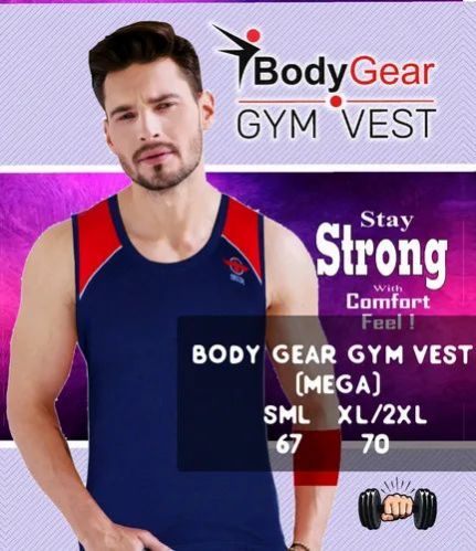 Body Gear Mega Gym Vest, Gender : Male
