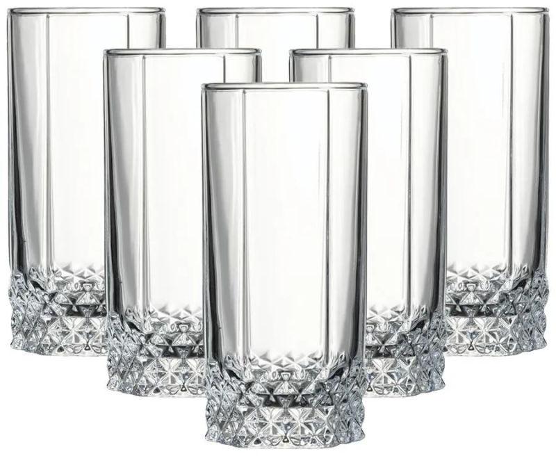 Transparent Polished Drinking Glass Set, for Serving, Feature : Light Weight, Fine Finished