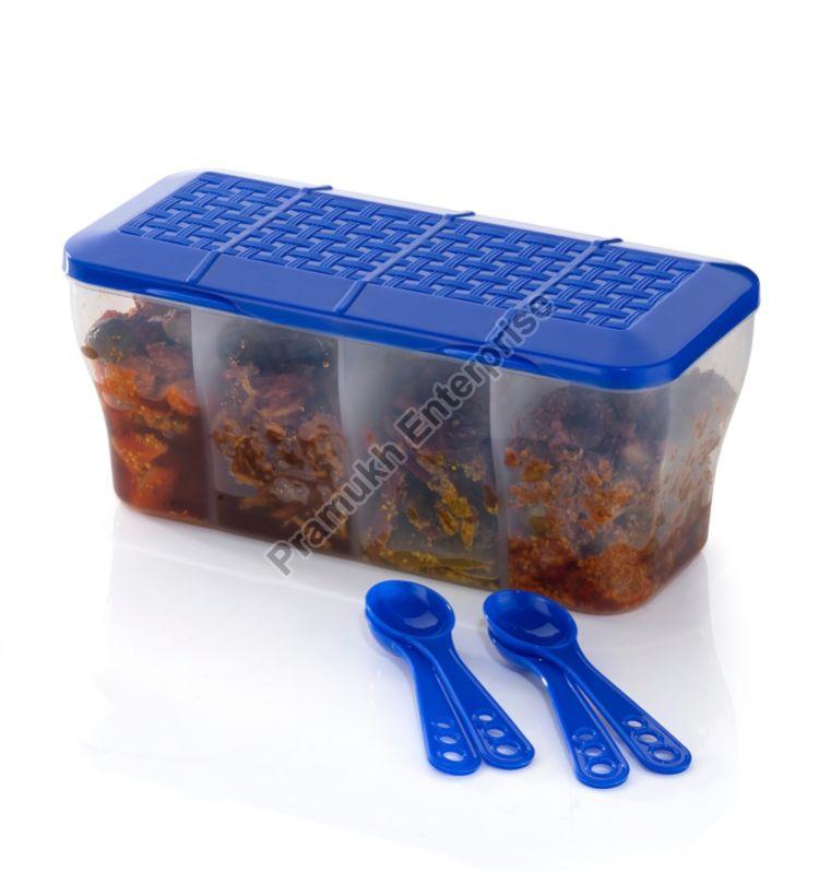 4 Section Spice Container
