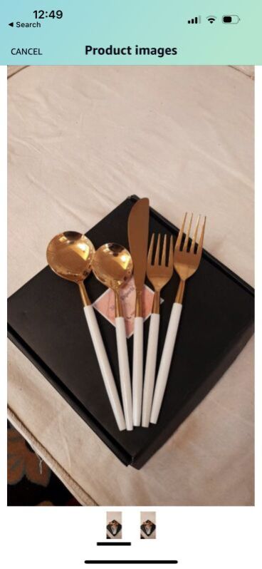 White Cutlery Set