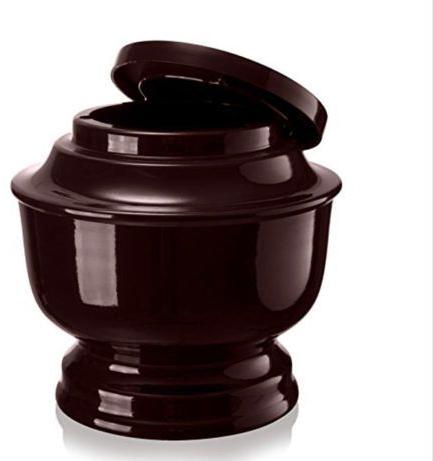 Polished Aluminum Brown Cremation Urn, for Home Decor, Human Ashes, Packaging Type : Thermocol Box