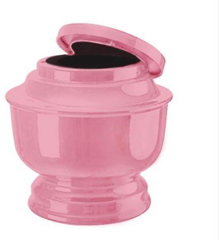 Polished Aluminum Pink Cremation Urn, For Home Decor, Packaging Type : Thermocol Box