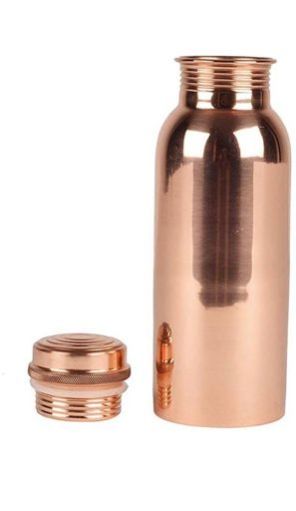 Plain Glossy Copper Water Bottle