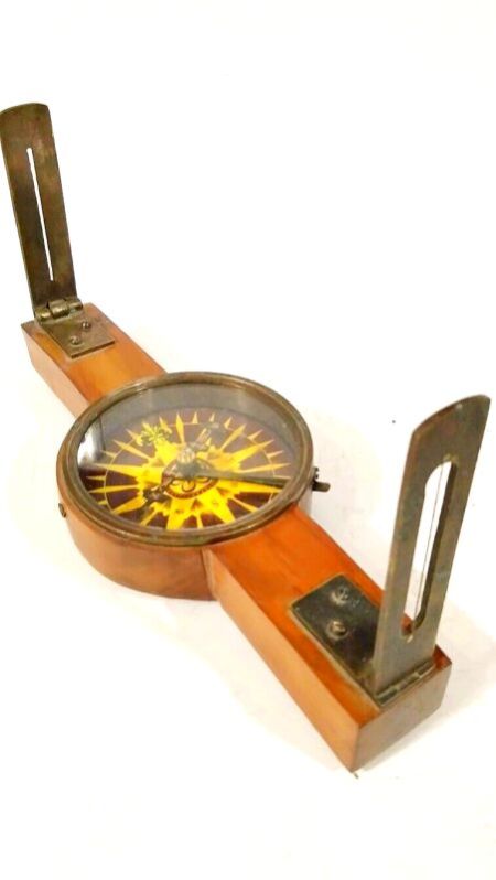 Antique Nautical Brass Military Compass