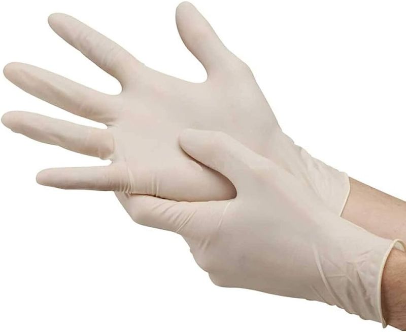 Multicolor Latex Examination Glove, for Medical Use, Length : 10-15 Inches